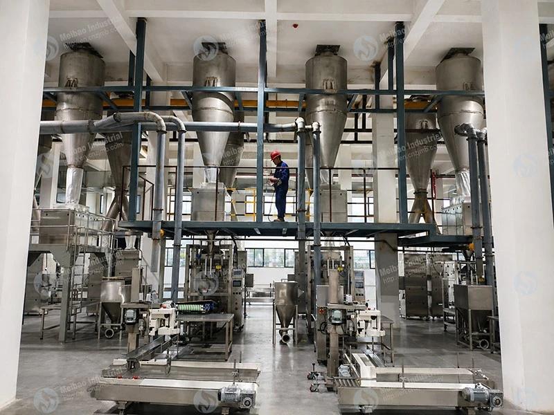 Unit equipment for detergent powder production Unit equipment for detergent powder production